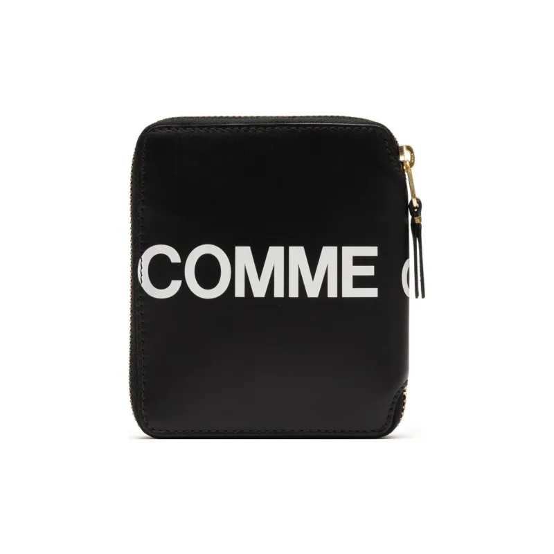 CDG Cow Leather Wallet Men's Black-1
