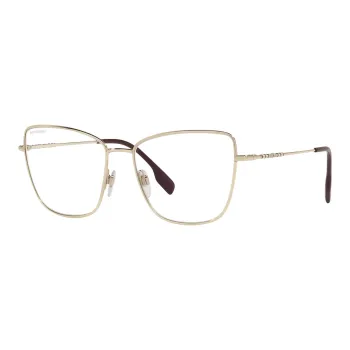 Burberry Metal Cat Eye Eyeglass Frames Women's Light Gold