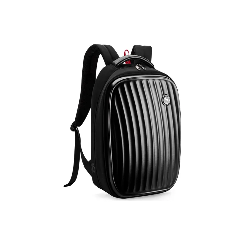 OIWAS Fabric Travel Backpack Laptop Bag Regular Unisex Black-2