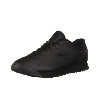 FILA Cushioned Slip-Resistant Breathable Low-Top Running Shoes Women's Black