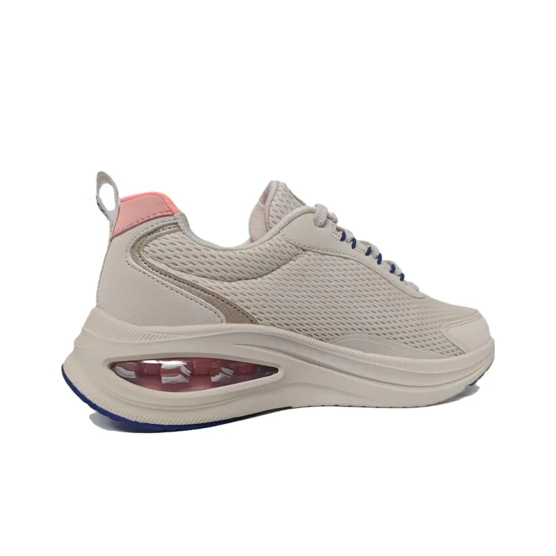 Skechers Cushioned Slip Resistant Low Top Casual Running Shoes Women's Beige-3