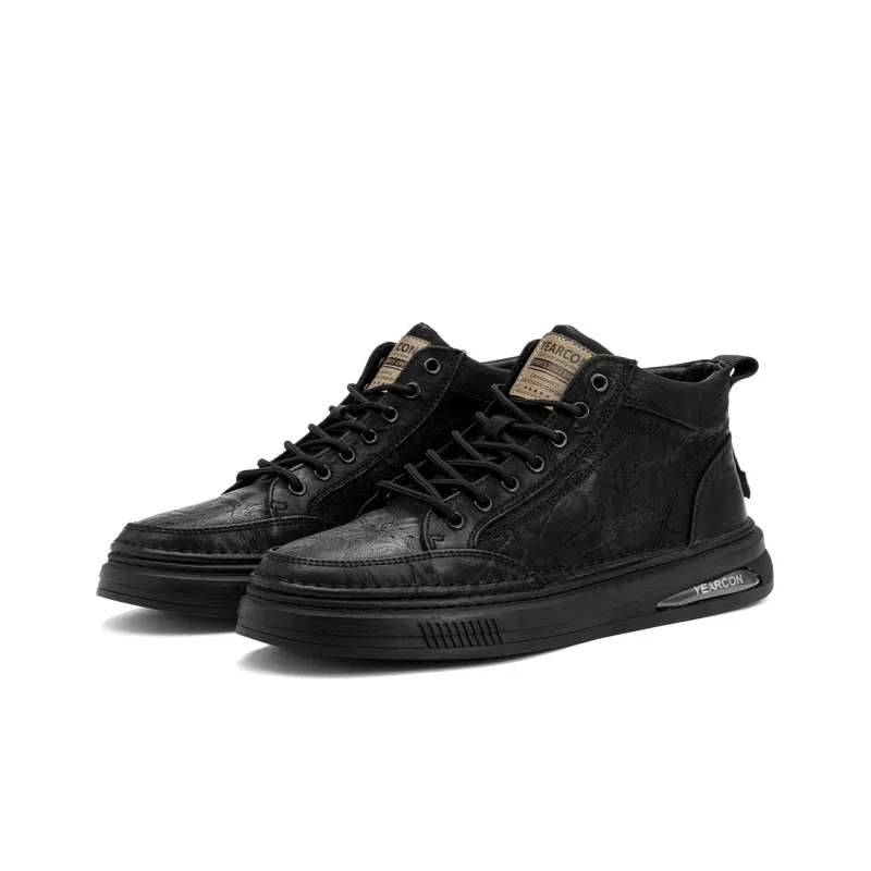 YEARCON Anti-Slip Wear-Resistant High-Top Skateboard Shoes Men's-1