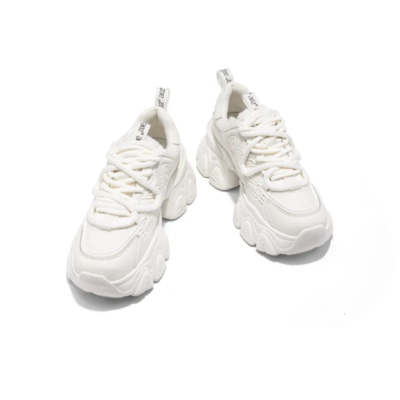 A02 Toby Black Low-Top Chunky Sneakers Women's-8