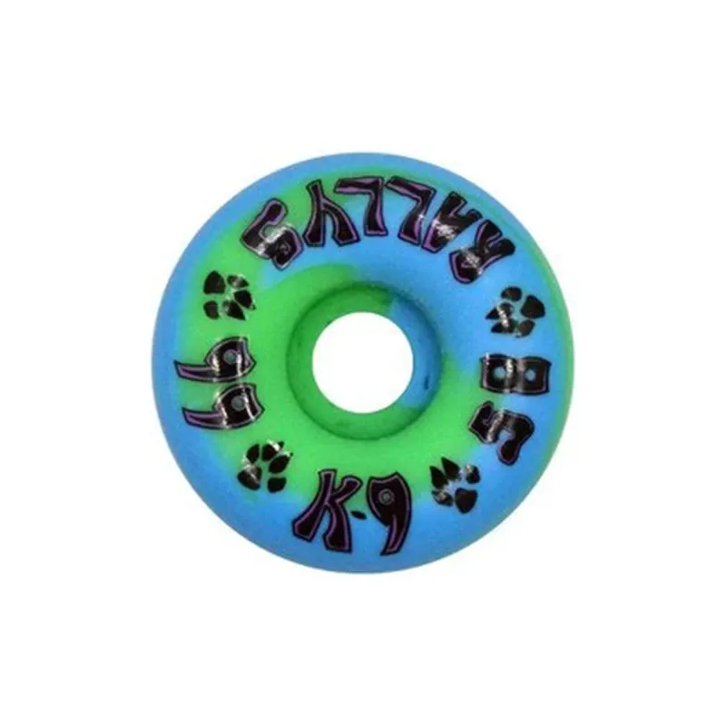DOGTOWN Skateboard Wheels Land Surfboards 58mm X 99a-Blue/Green Swirl-0