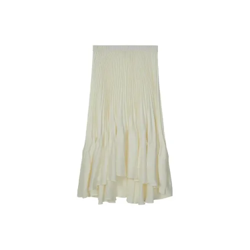 CLUB MONACO Casual Long Skirts Women's Cream White C2WB7