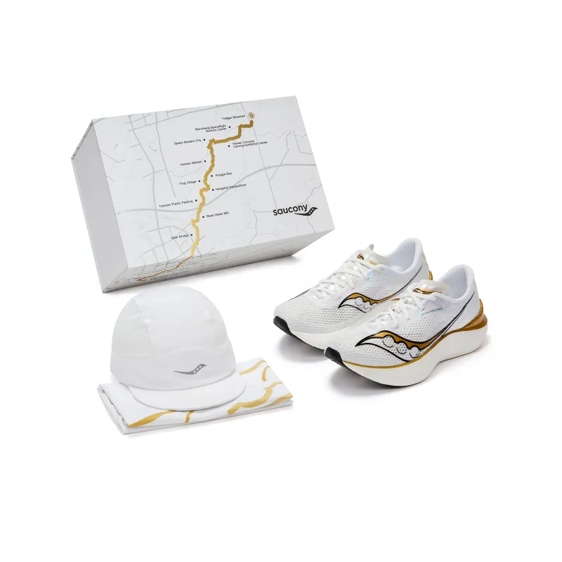 Saucony Endorphin Pro 3 Low Top Running Shoes Men's White Gold-0
