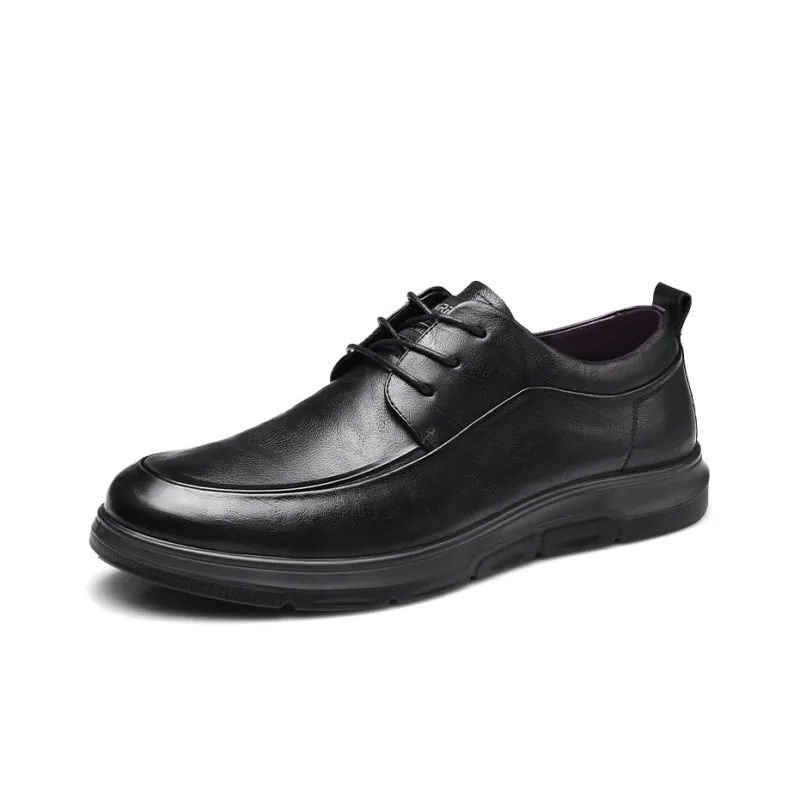 Strongman 3515 Men's Spring And Fall Business Commute Leather Shoes Men's Unlined Shoes For Youth-1