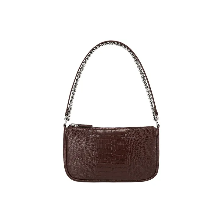 FIND KAPOOR Artificial Leather Handheld One Shoulder Handbag Women's Red/Brown/Yellow/Black-4