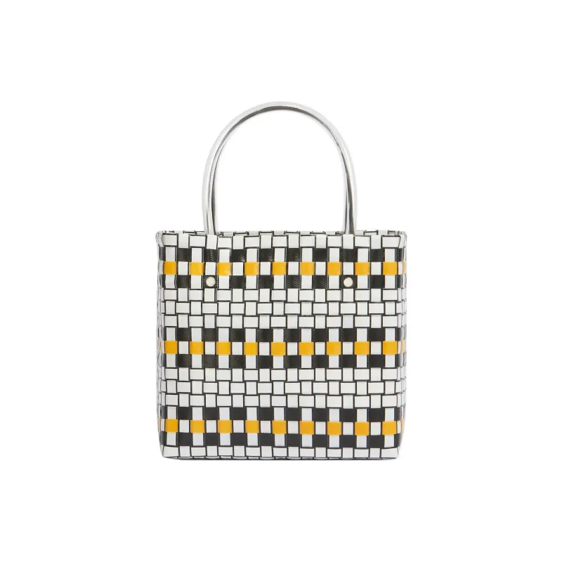 MARNI Polypropylene Pp Tote Bag, Shopping Bag, Handbag Mini Women's Lemon-2