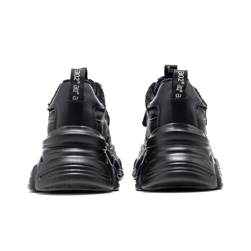 A02 Toby Black Low-Top Chunky Sneakers Women's-2