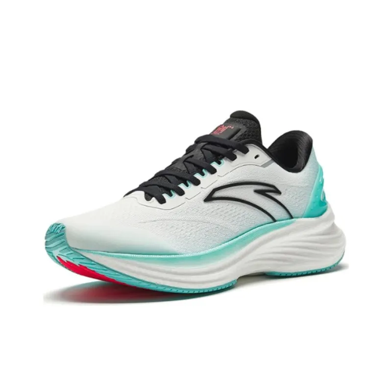 Anta Cushioning Wear Resistant Low Top Running Shoes Men's White Blue And Black-1