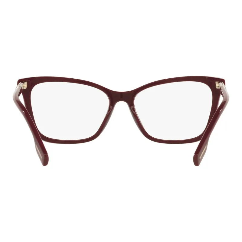 Burberry Plastic Metal Butterfly Eyeglass Frames Women's Red-3