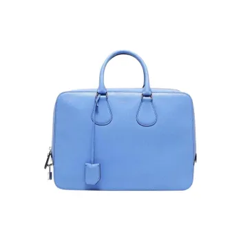 BALLY Genuine Leather Handbag Regular Women's Blue