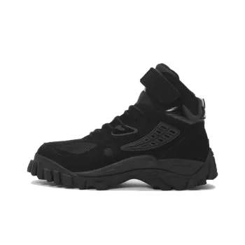 FILA Cushioned Slip Resistant High Top Running Shoes Men's Black