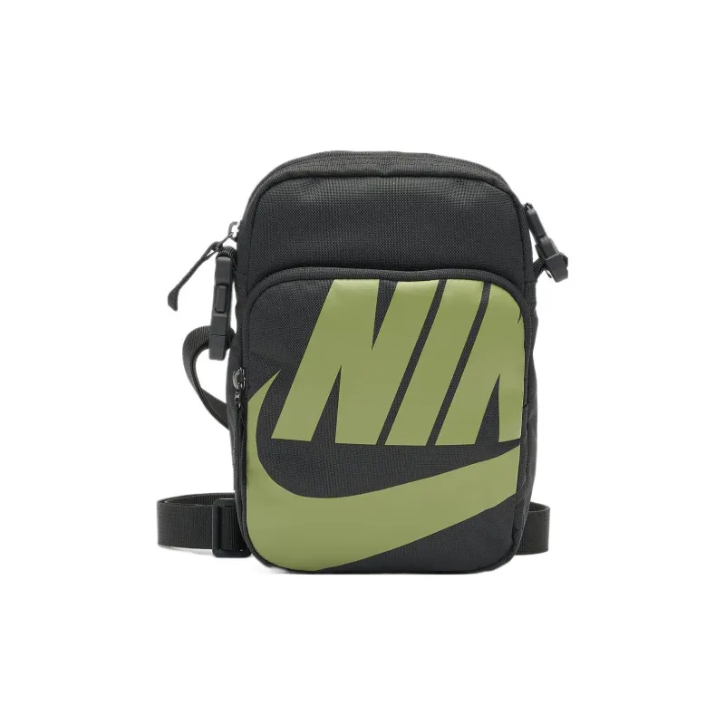 Nike Heritage Polyester Small Shoulder Bag, Crossbody Bag Trumpets Unisex Green-0
