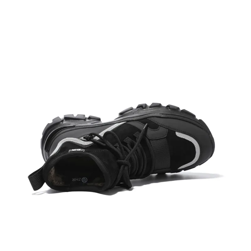 ZHR High-Top Chunky Sneakers 5cm Women's Black-10