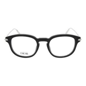 DIOR Acetate Irregular Shape Eyeglass Frames Men's Black