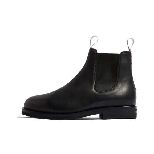 SCAROSSO William III Leather Chelsea Boots