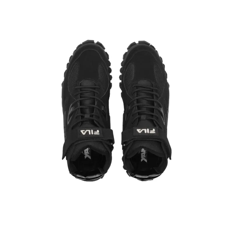 FILA Cushioned Slip Resistant High Top Running Shoes Men's Black-3