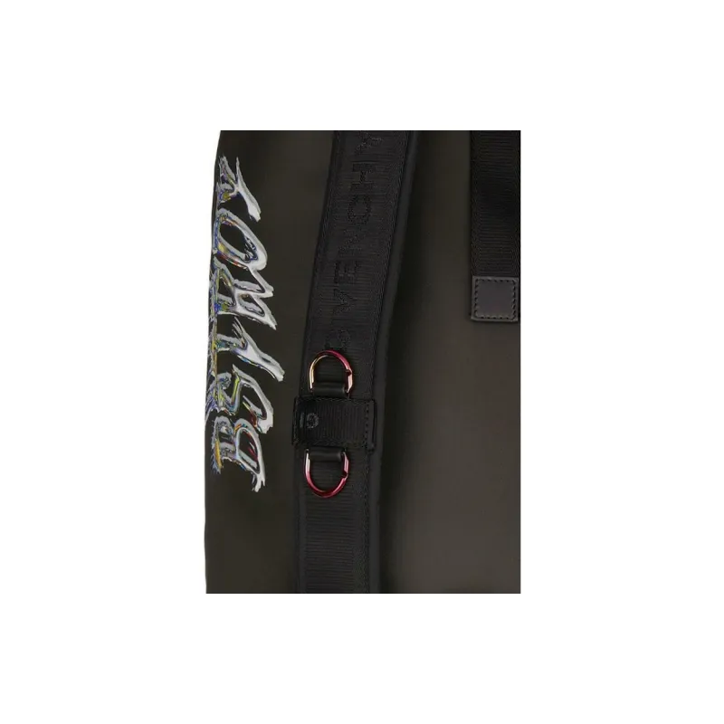 GIVENCHY BSTROY Collaboration G-Zip Fabric With Smooth Cow Leather Detail Backpack Men's Black-4