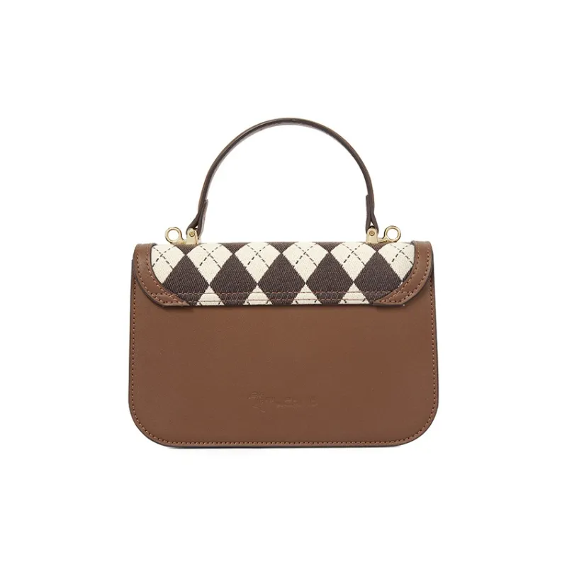 TUCANO PU, Textile Mixture Crossbody Handbag Trumpets Women's Chocolates-3