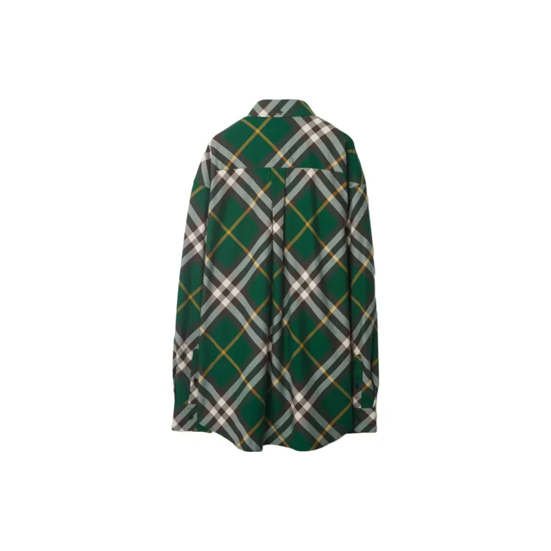 Burberry EKD embroidered Checkered Cotton Shirt-1