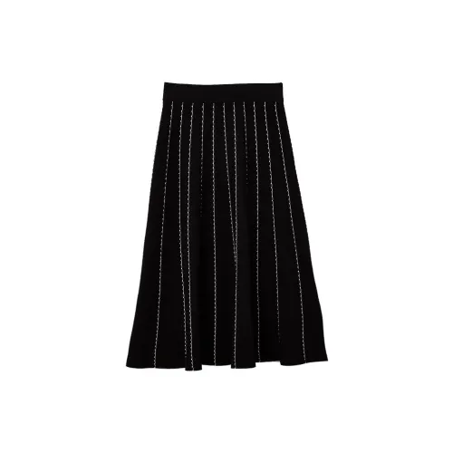 CLUB MONACO Casual Long Skirts Women's Black C2WHG