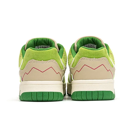 Dafu Leaps Forward Low Top Skateboard Shoes Women's Green-3
