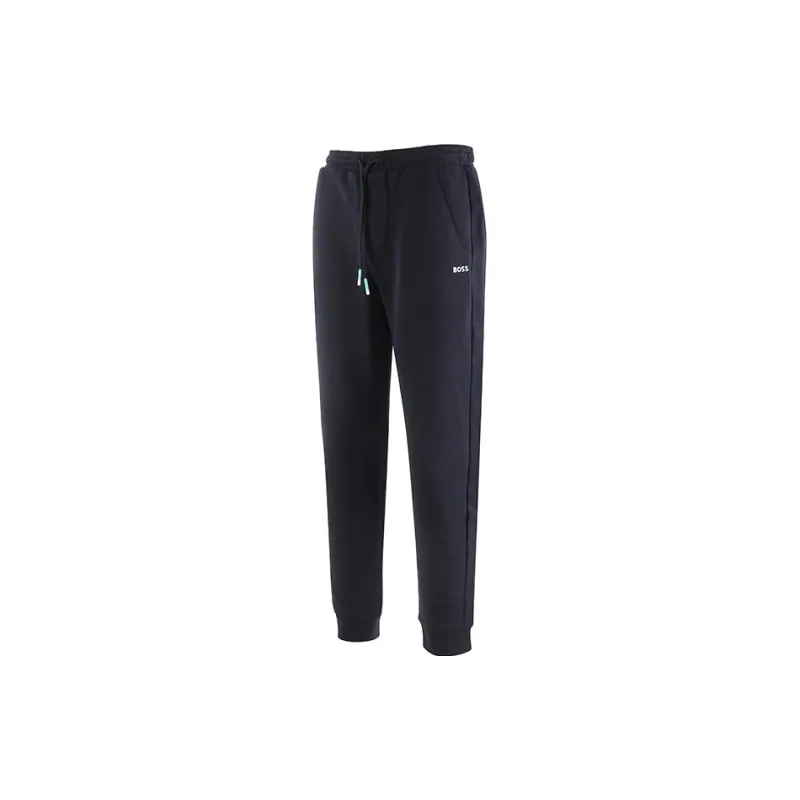 HUGO BOSS Knitted Sweatpants Men's Dark Blue-1