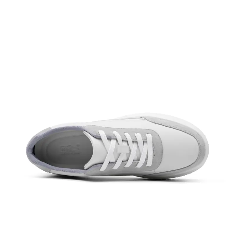 He Jinchang Moisture Wicking Balance Wear Resistant Lightweight Slip Resistant Low Top Skateboard Shoes Men's Gray-3