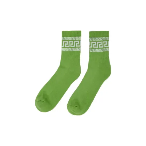 VERSACE Mid-Calf Socks Men's 1 Pack Green