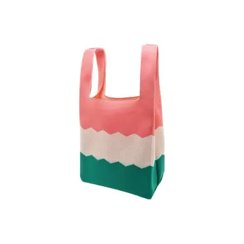 Usual Unusual Polyester Crossbody Handbag Women's Pink/Sky Blue/Orange