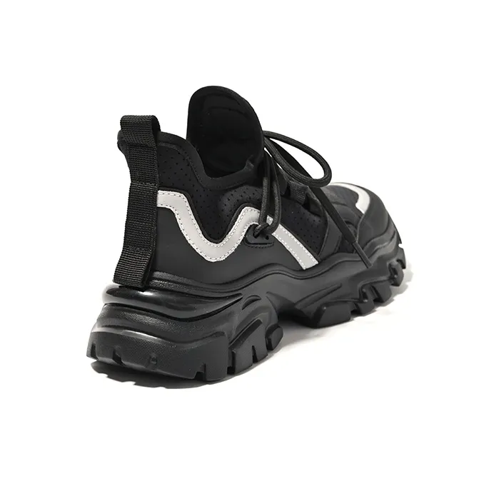 ZHR High-Top Chunky Sneakers 5cm Women's Black-15