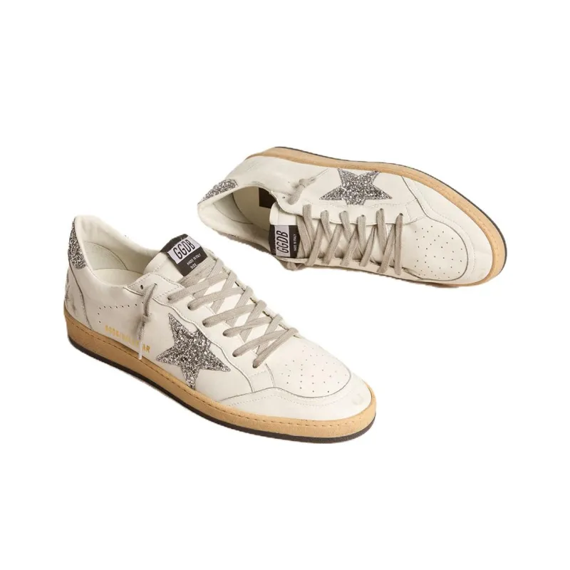 Golden Goose Ball Star Low Top Skateboard Shoes Women's White-3