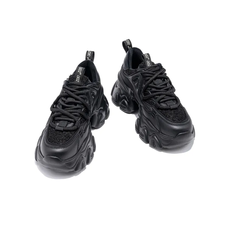 A02 Toby Black Low-Top Chunky Sneakers Women's-4
