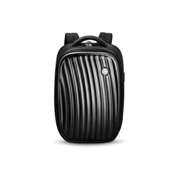 OIWAS Fabric Travel Backpack Laptop Bag Regular Unisex Black