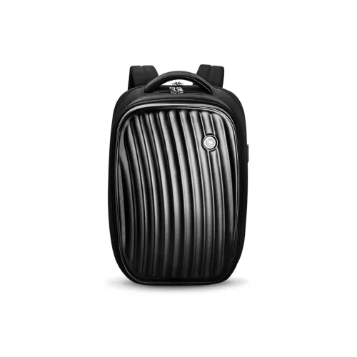 OIWAS Fabric Travel Backpack Laptop Bag Regular Unisex Black