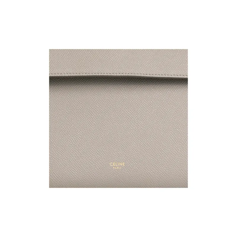 CELINE Belt Grained Calfskin Catfish Bag, Shoulder Bag, Crossbody Bag, Handbag Mini Women's Light Taupe-3
