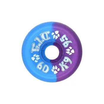 DOGTOWN Skateboard Wheels Land Surfboards 60mm X 95a-Neon Blue/Purple 50/50