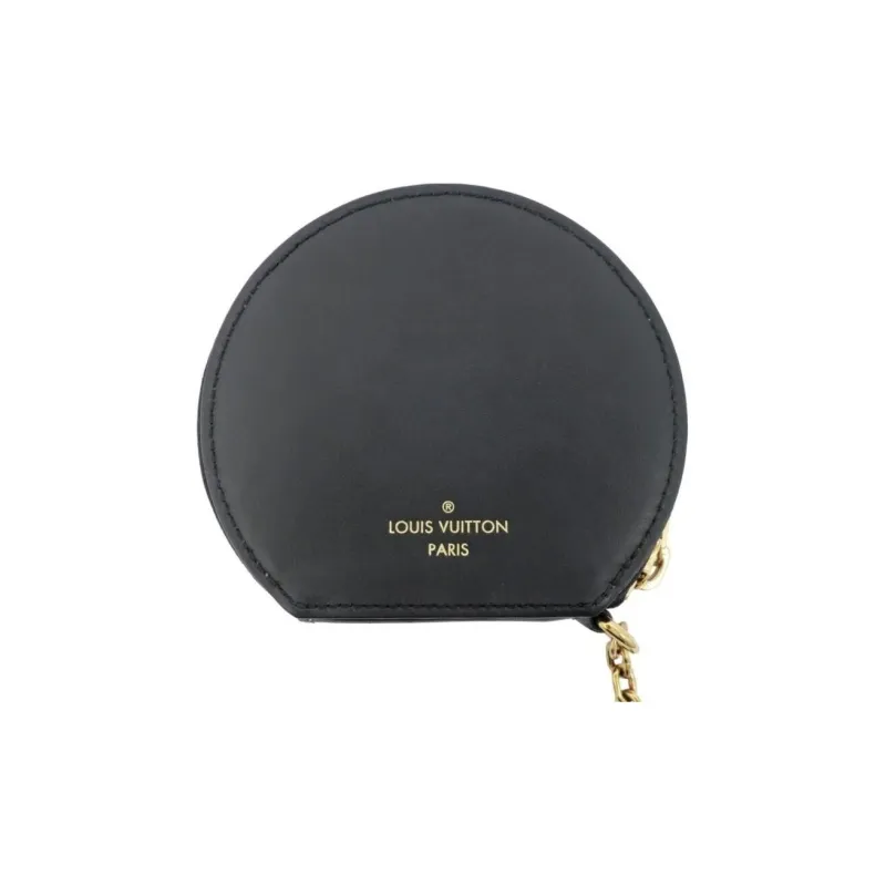 LOUIS VUITTON Cow Leather Coin Purse Regular Women's Brown-4
