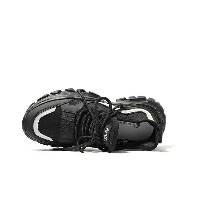 ZHR High-Top Chunky Sneakers 5cm Women's Black-16