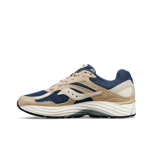 Saucony ProGrid Omni 9 Premium Beige Navy Blue