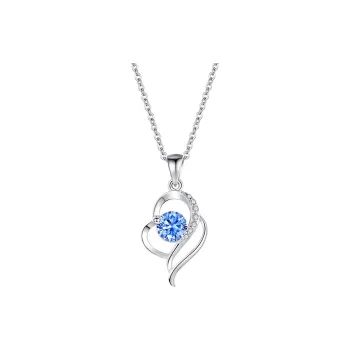 KADER S925 Silver Necklaces Women's Blue