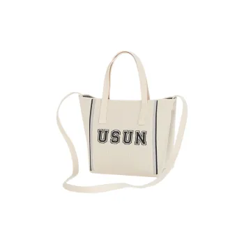 Usual Unusual Flyknit American Vintage Sporty Style Tote Handbag Crossbody Bag Regular Unisex Cream Apricot