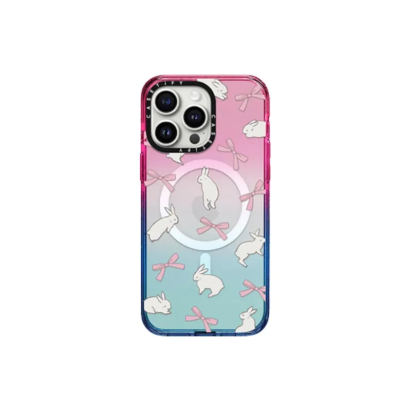 CASETIFY PC Material Bowknot Bunny Phone Cases Compatibility With IPhone 16 Pro Max/16 Pro/15 Pro Max/14 Pro Max-2