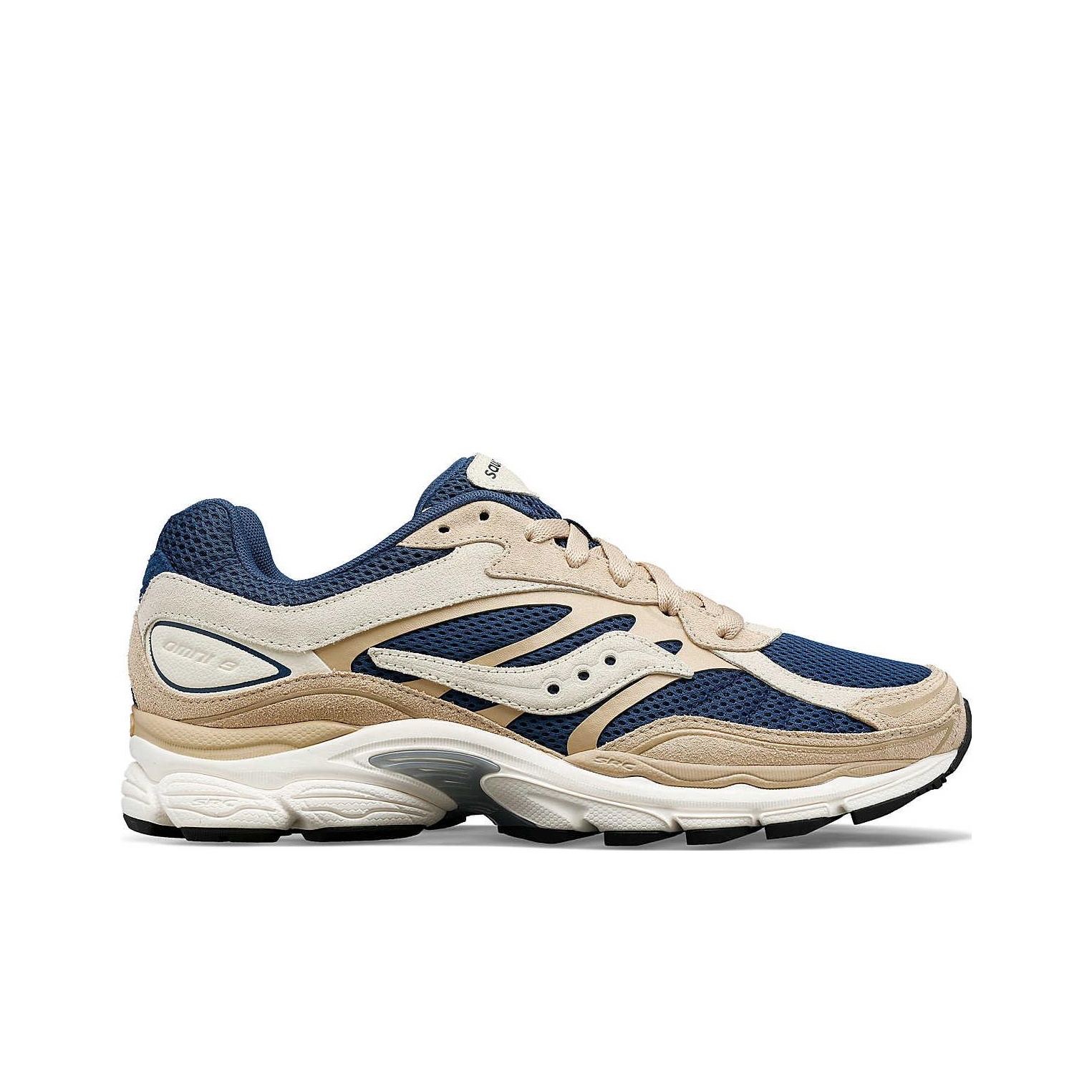 Saucony ProGrid Omni 9 Premium Beige Navy Blue - POIZON