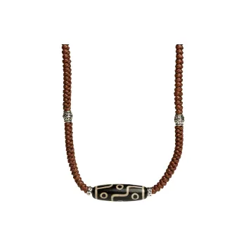 Artisan Lock Heart Jade Agate Jade Necklaces Unisex