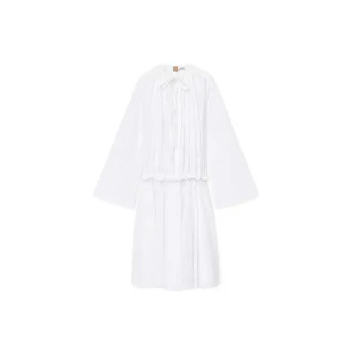 LOEWE Long-Sleeved Dresses Women's White