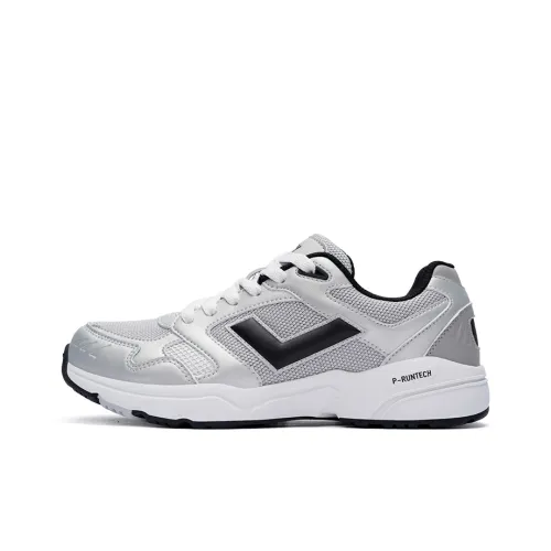 PONY MJ-72 Cushioning Slip-Resistant Lightweight Coverage Low-Top Casual Running Shoes Unisex Gray