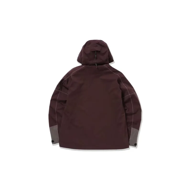 And Wander FW23 Jacket Unisex Burgundy-1